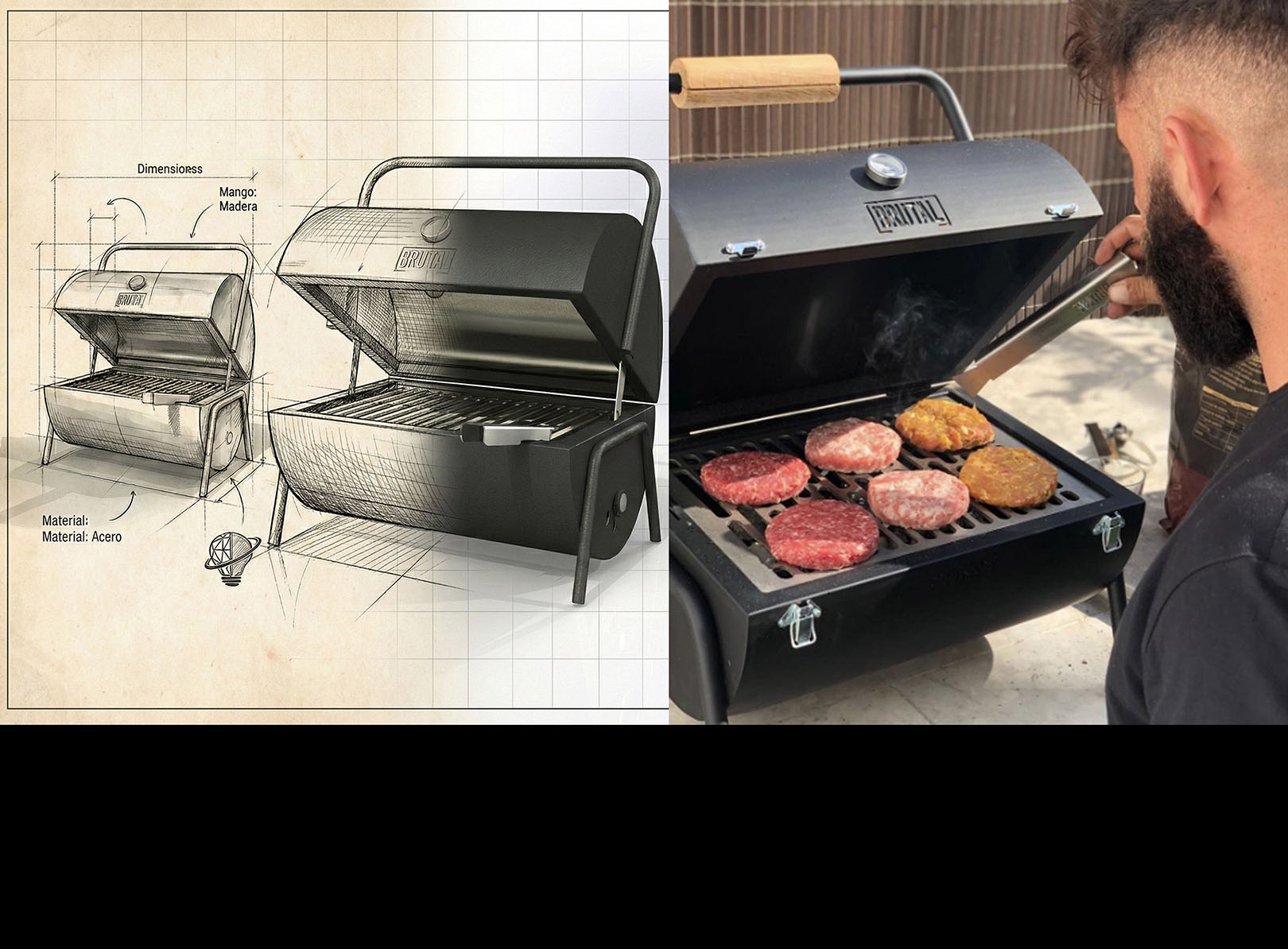 Diseño de producto: Proceso completo de diseño de la Barbacoa Brutal