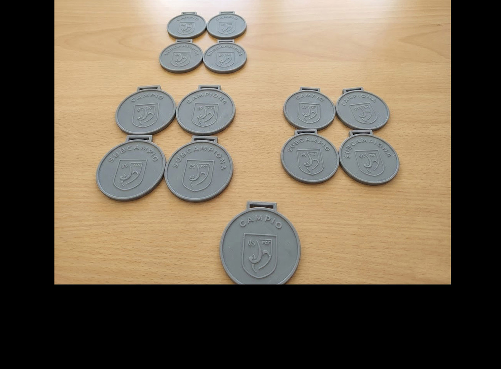 Medallas oficiales de la Copa Catalunya por impresión 3D